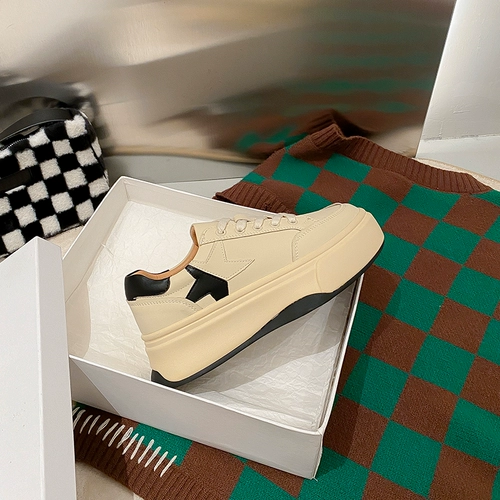 Tide, высокие кроссовки на платформе, спортивная обувь, повседневная обувь, коллекция 2023, из натуральной кожи