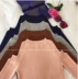 Mùa thu mới Hàn Quốc dài tay áo len đầu của phụ nữ là mỏng và mỏng dệt kim đáy áo quây chặt chẽ ngắn đầu áo len nữ đẹp Đan Cardigan