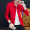 Nhanh tay người đàn ông màu đỏ với slim jacket nam Hàn Quốc phiên bản của xu hướng đồng phục bóng chày áo khoác mùa xuân tinh thần boy jeans dice