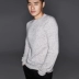 Dimple Hsu đầy đủ cashmere chấm đan áo thun "người đàn ông" jm21174 áo len nam Kéo qua