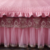 Châu Âu- phong cách rửa bông bông giường váy ren dày giường bao gồm duy nhất mảnh trượt 1.8m2m giường bông váy giường bìa Váy Petti