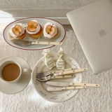 Подлинная французская сабля торт вилка ручной работы из нержавеющей стали 18/10 маленькая таверна серия цветов