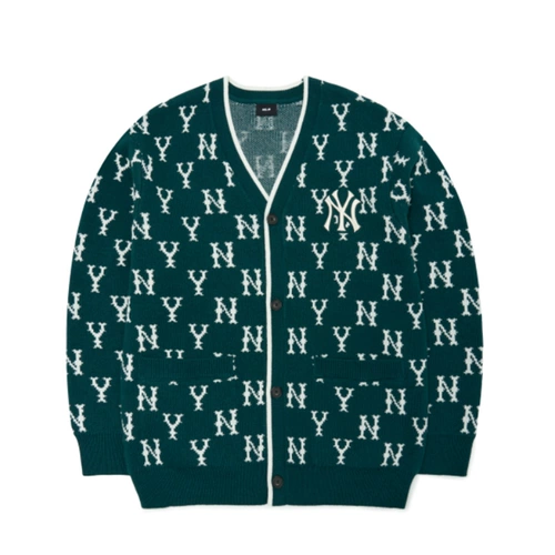 MLB, кардиган, ретро трикотажная рубашка для влюбленных, свитер