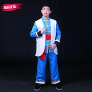 Trang phục sân khấu thiểu số Vân Nam 2017 trang phục múa Naxi nóng bỏng Quần áo nam phong cách dân tộc Naxi - Trang phục dân tộc