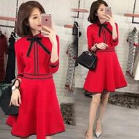 Демисезонный приталенный корсет, красное платье, юбка, 2020, французский стиль