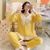 Лонгслив, осенняя демисезонная хлопковая милая пижама, милый демисезонный комплект, 2021 года