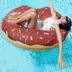 Inflatable Dâu Tây Bánh Rán Trẻ Em Nách Dành Cho Người Lớn Bơi Nhẫn Bong Bóng Ghế Nước Lớn Phao Cứu Sinh Dày