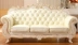 Sofa da phong cách châu Âu Sofa da cao cấp sang trọng nghệ thuật Sofa gỗ chạm khắc cổ điển Sofa phòng khách kết hợp - Ghế sô pha