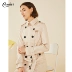 Áo khoác nữ mùa xuân 2020 mới của CANDIES là áo khoác mỏng thắt lưng 30091099 - Trench Coat