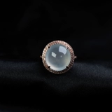 Изумрудное элитное кольцо, золотая реплика, сделано на заказ, имитация льда, 18 карат, розовое золото