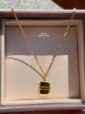 Акриловое золотое ожерелье, золотая цепочка до ключиц, золото 750 пробы, серебро 925 пробы, подарок на день рождения