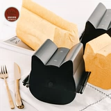 Ветер и никко для кошачьей тосты не липкая кошачья головка хлеб с низким сахарным тостом коробка милая котенок матовая плесень