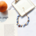 5548 Thanh Đảo Eraser Trang sức Nghệ thuật Nhật Bản Ngọt ngào Ngọt ngào Cô gái tươi mát Star Blue Pearl Bracelet thạch anh tóc vàng Vòng đeo tay Clasp