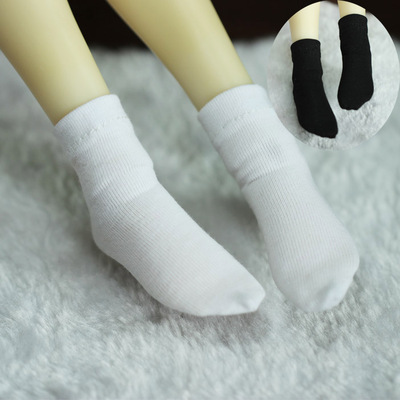 taobao agent White black socks BJD SD doll 3 minutes, 4 minutes, 6 points, uncle Laica cotton sock elasticity yosd