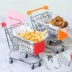 Xe đẩy Fries Chủ Mini Siêu thị Giỏ hàng Giỏ gà rán Giỏ dao kéo sáng tạo Nhà hàng Cafe Bộ đồ ăn - Đồ ăn tối