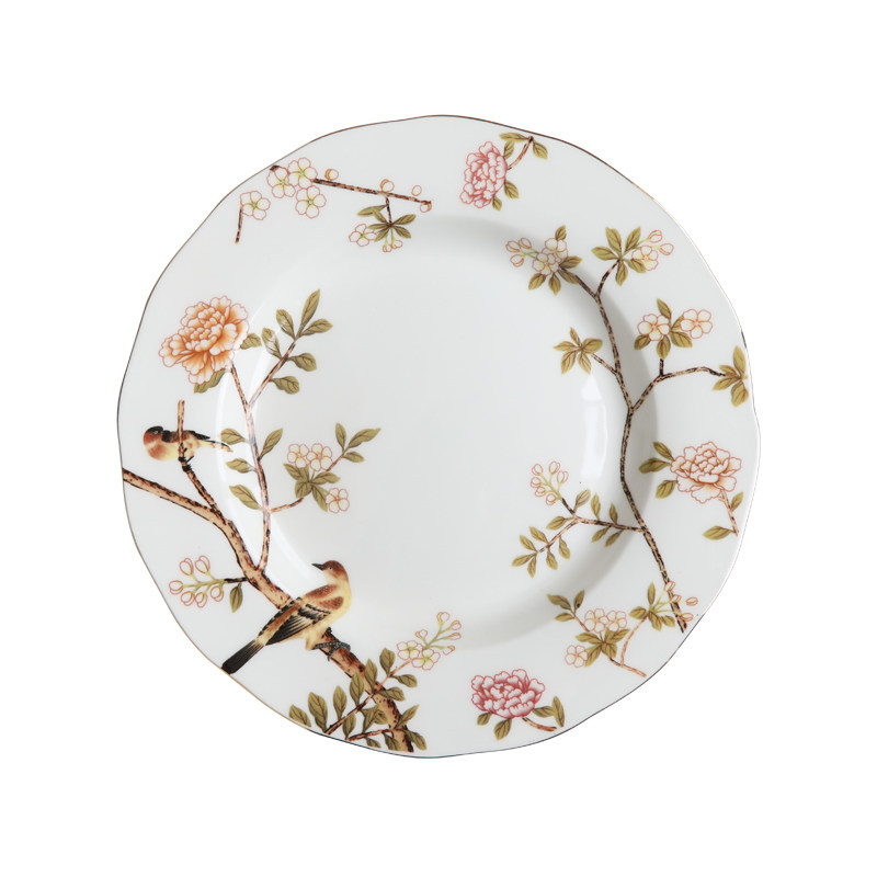 省3元 骨瓷菜盘子酒店餐具景德镇白色陶瓷汤盘菜盘家用创意碟子餐具