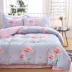 Đơn giản bốn mảnh 100% cotton cotton mùa hè linen quilt cover 1.8 m gạo 1.5 đôi 4 piece bộ đồ giường bộ chăn ga gối đệm giảm giá Bộ đồ giường bốn mảnh