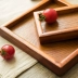 Khay gỗ hình chữ nhật hộ gia đình rắn tấm gỗ tấm Nhật Bản nhà hàng khách sạn khay khay trà đĩa trái cây khay gỗ để ấm chén Tấm