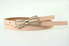 Пояс 2014新款新款女士蝴蝶结皮带 女童糖果色腰带儿童装饰皮带