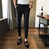Mùa xuân mới quần âu nam Slim Hàn Quốc thanh niên xu hướng quần chân đen chín điểm quần nam quần