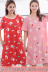 Thêm kích thước lớn đồ ngủ phụ nữ mùa hè bông Hàn Quốc phiên bản của lỏng nightdress chất béo mm cộng với phân bón xl 200 kg váy Đêm đầm