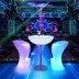 Đèn LED phát sáng bàn cà phê ghế quầy bar sáng tạo bộ bàn ghế trong suốt ghế quầy bar hiện đại hộp thẻ ghế phân tán bàn