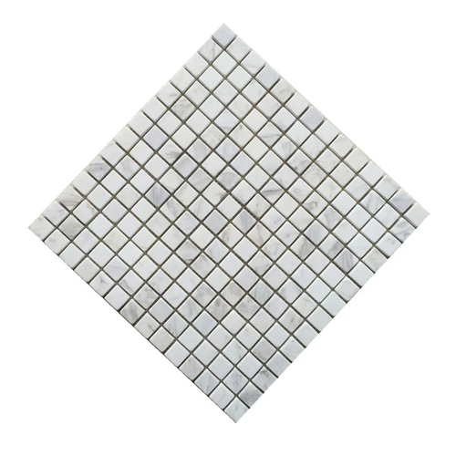 Джазовая белая мозаика натуральная мраморная антикварная телевизионная фоновая настенная плитка плитка плитка по культурной ископаемой ванной комнате