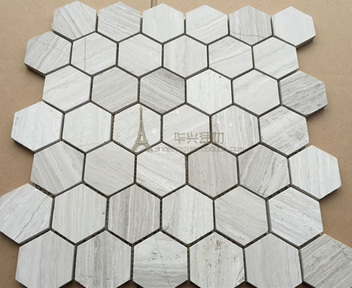 Каменная мозаика натуральная далисман Лайм деревянный шестигран