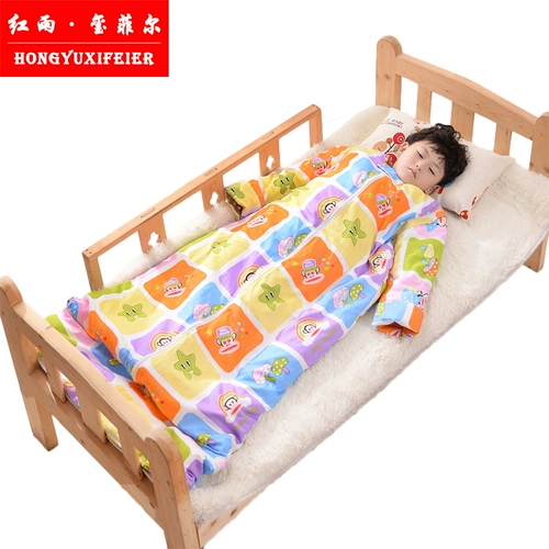 Детский спальный мешок детский анти -кик, детский спальный мешок, удар удара, хлопок может избавиться от желчи осень и зимней толстой