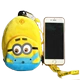 Phim hoạt hình cá tính chinchillas người đàn ông nhỏ màu vàng điện thoại di động sạc kho báu nhỏ lưu trữ túi nhỏ gói ví thẻ để gửi ví nhỏ - Túi điện thoại