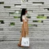 Mùa hè 2017 phiên bản Hàn Quốc mới của áo thun cổ tròn móc hoa dây đeo openwork đầm hai mảnh giảm béo Một chiếc váy chữ nữ - A-Line Váy