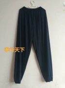 Cotton phương thức chạy quần nam quần đàn hồi eo cộng với chất béo kích thước lớn mùa hè phần mỏng trung niên Lantern quần Tai Chi