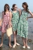 Áo dài đi biển nữ hè 2018 mới đi biển bên chị em mặc váy cho bạn gái mặc váy quây mặc thời trang Hàn Quốc váy jean dài Váy dài
