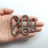 Три все -титановые сплавы TC4 висячая пряжка EDC Integrated Spring Fast Hanging Chepken для отправки титановых колец