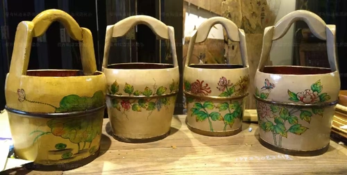 Китайский стиль декоративный деревянный бочка старая мастерство