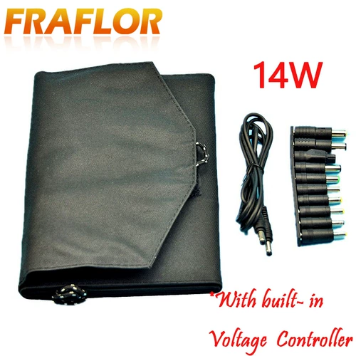 Портативное складное зарядное устройство на солнечной энергии, батарея, умный дорожный мобильный телефон, блок питания, складная сумка, 14W