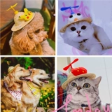Шесть лет -магазин за 20 цветов собачьих шляп, летняя соломенная шляпа кошка голова милая плюшевая фасун