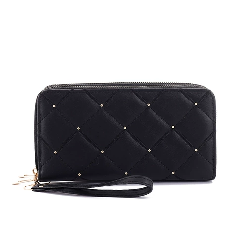 Вместительная и большая маленькая сумка клатч с молнией, бумажник, коллекция 2023, с вышивкой