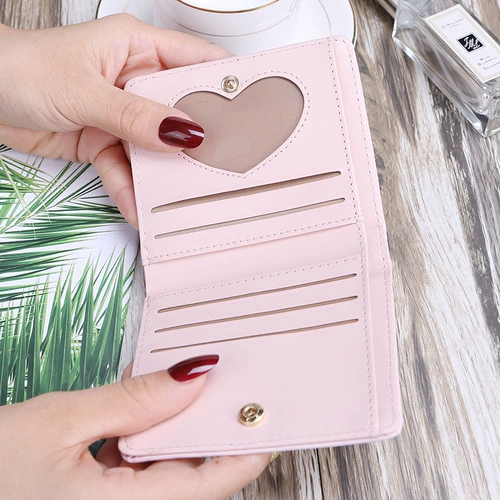 Ультратонкий короткий свежий складной милый универсальный кошелек, коллекция 2023, в корейском стиле