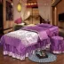 Beauty khăn trải giường cotton gia đình bốn vẻ đẹp cao cấp điều trị dầu gội salon bedspread hình thang khử trùng tùy vận chuyển - Trang bị tấm ga trải giường nối mi Trang bị tấm