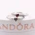 Điểm PANDORA Pandora Vàng Vàng Trái Tim Đỏ 925 Bạc tổng hợp Ruby Ring 190896SGR CZ