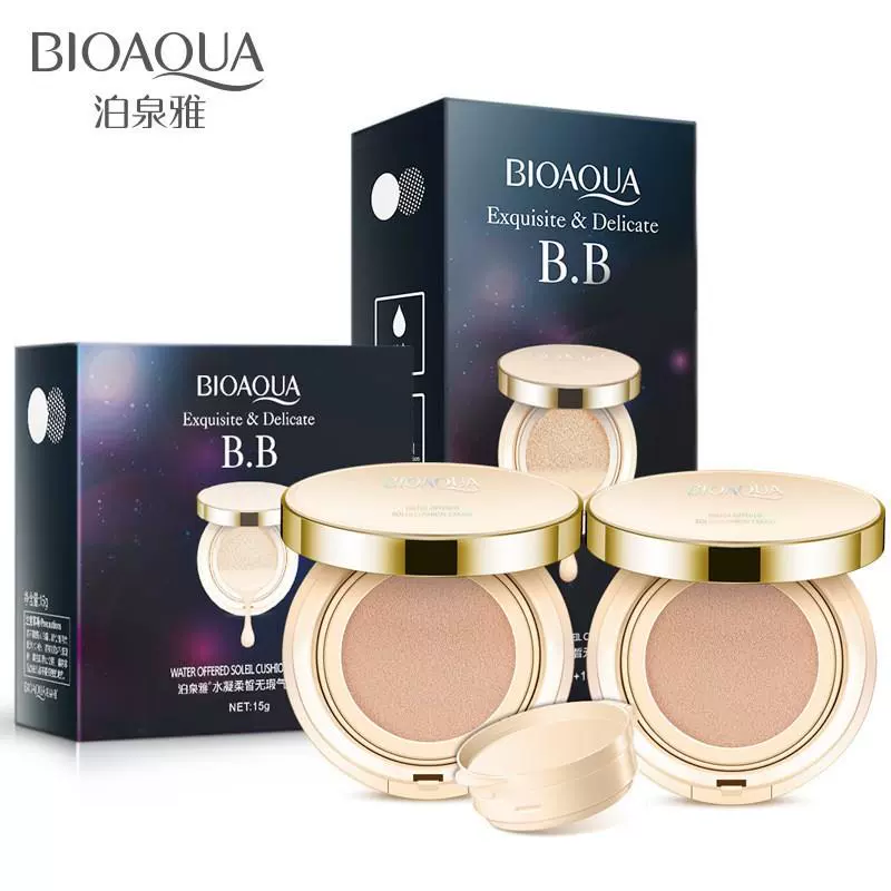 BIOAOUA Kem nền trang điểm nude không thấm nước BIOAOUA thương hiệu Pháp che khuyết điểm kem nền cc cream lỏng không thấm nước lâu trôi, làm mới và dưỡng ẩm - Kem BB