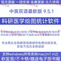 GraphPad Prism 9 10 Scientific Research Medical Software Китайский английский 蕞 Новая версия Macm1m1m2/Win System