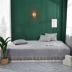 Crystal nhung trải giường đơn mảnh mat mat ba bộ dày quilted quilted quilt cover - Trải giường