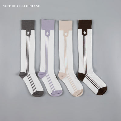 taobao agent [Spot] Glass Paper Night Youth 3.0 Socks Children's College Wind Stockings