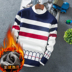 Teen mùa thu và mùa đông cậu bé vòng cổ áo len 12-13-14-15-16 năm tuổi junior học sinh trung học cộng với nhung cơ sở cardigan Áo len