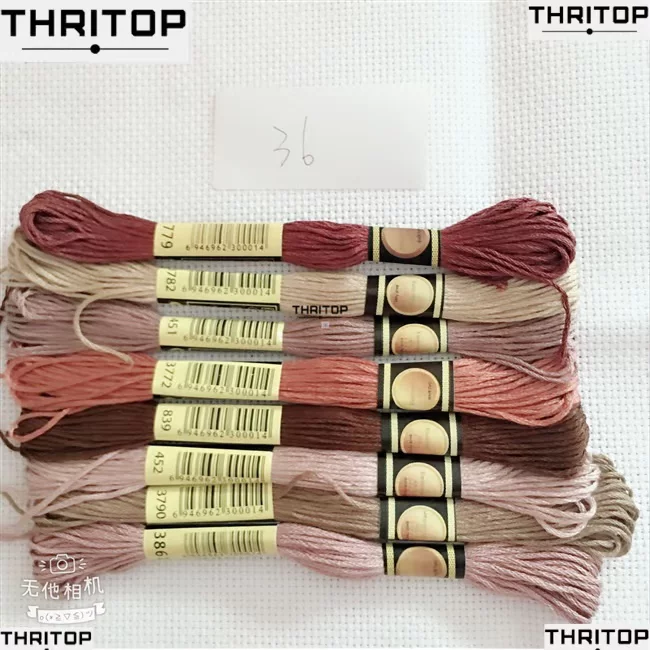 Ниточный набор для вышивания крестиком 8 шт Mix Colors Cross Stitch Cotton Sewing Skeins Cr