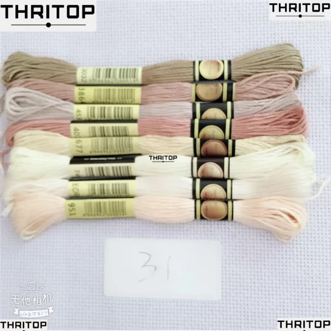 Ниточный набор для вышивания крестиком 8 шт Mix Colors Cross Stitch Cotton Sewing Skeins Cr