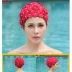 Ngọt ngào và dễ thương thời trang mùa xuân mũ bơi hoa cánh hoa dài mũ bơi nữ hoa ba chiều kích thước lớn đồ bơi mũ bơi - Mũ bơi Mũ bơi