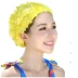 Ngọt ngào và dễ thương thời trang mùa xuân mũ bơi hoa cánh hoa dài mũ bơi nữ hoa ba chiều kích thước lớn đồ bơi mũ bơi - Mũ bơi Mũ bơi